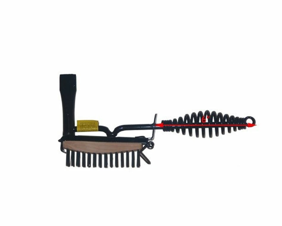 Heavy Duty Hammer With Wire Brush 11-1/2" Long
