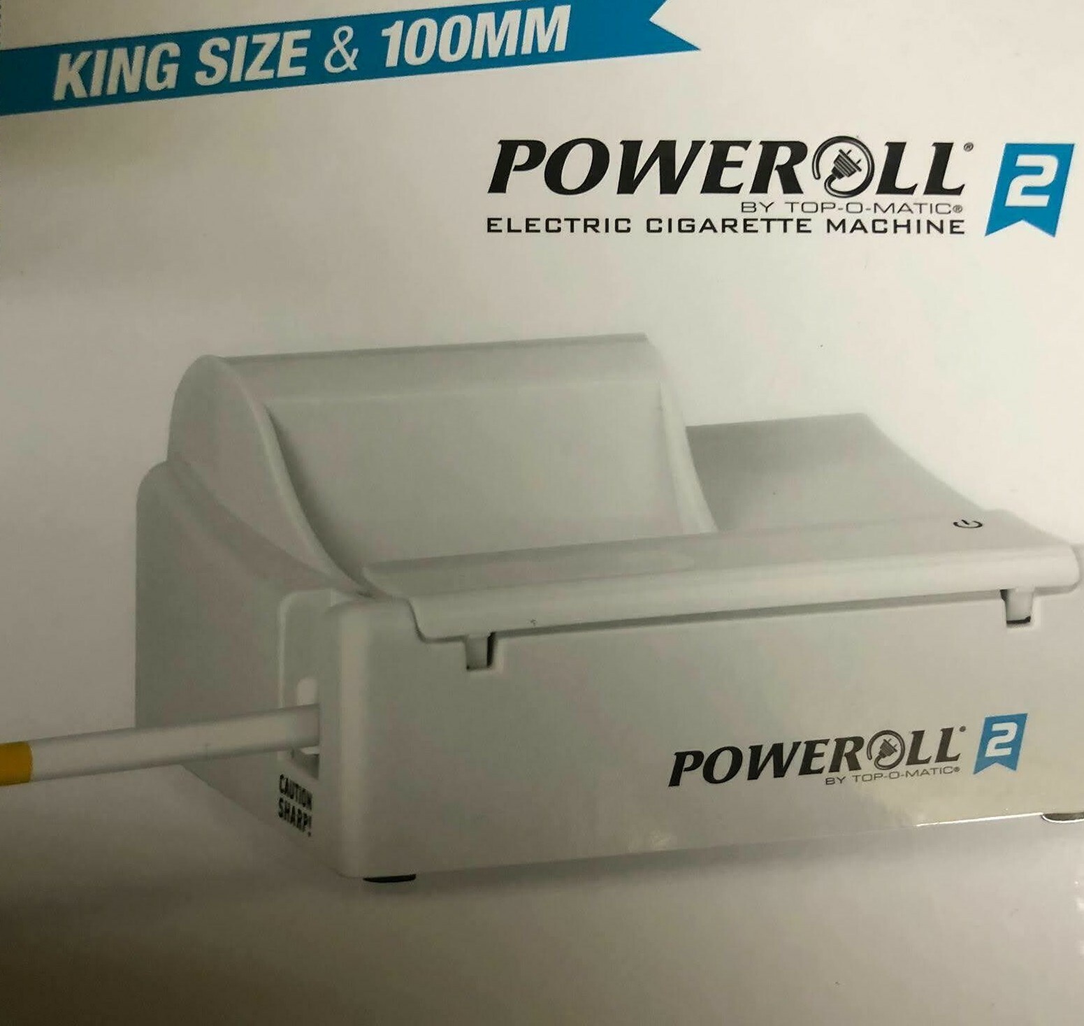 PoweRoll 2 TOP-O-Matic Electric Cigarettes Maker Machine Making Kings 100mm Long