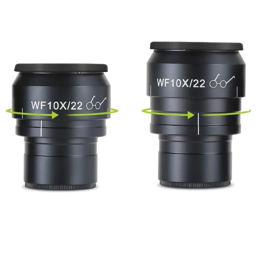 WF10X 22mm Binocular Stereo Microscope Eyepiece High Eyepoint Cocular Adjustable