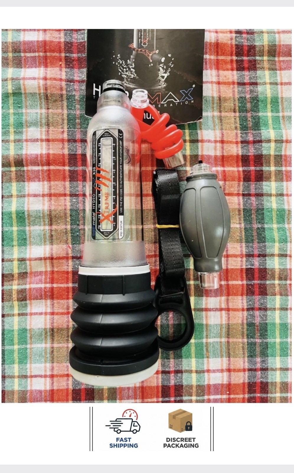 Water HydroMax Vacuum Pump Male Enlargement Device Bath Shower Men’s Wellness