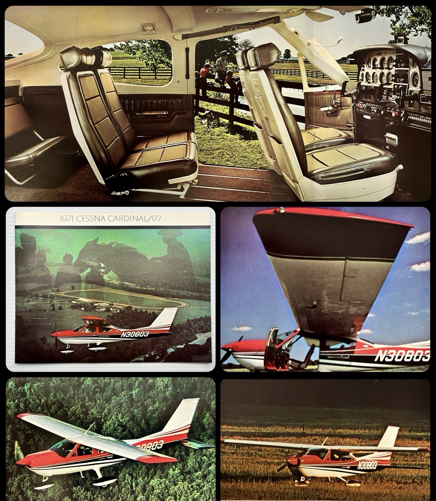Vintage 1971 Cessna Cardinal/177 Aircraft Dealer Sales Brochure - xLNT Condition
