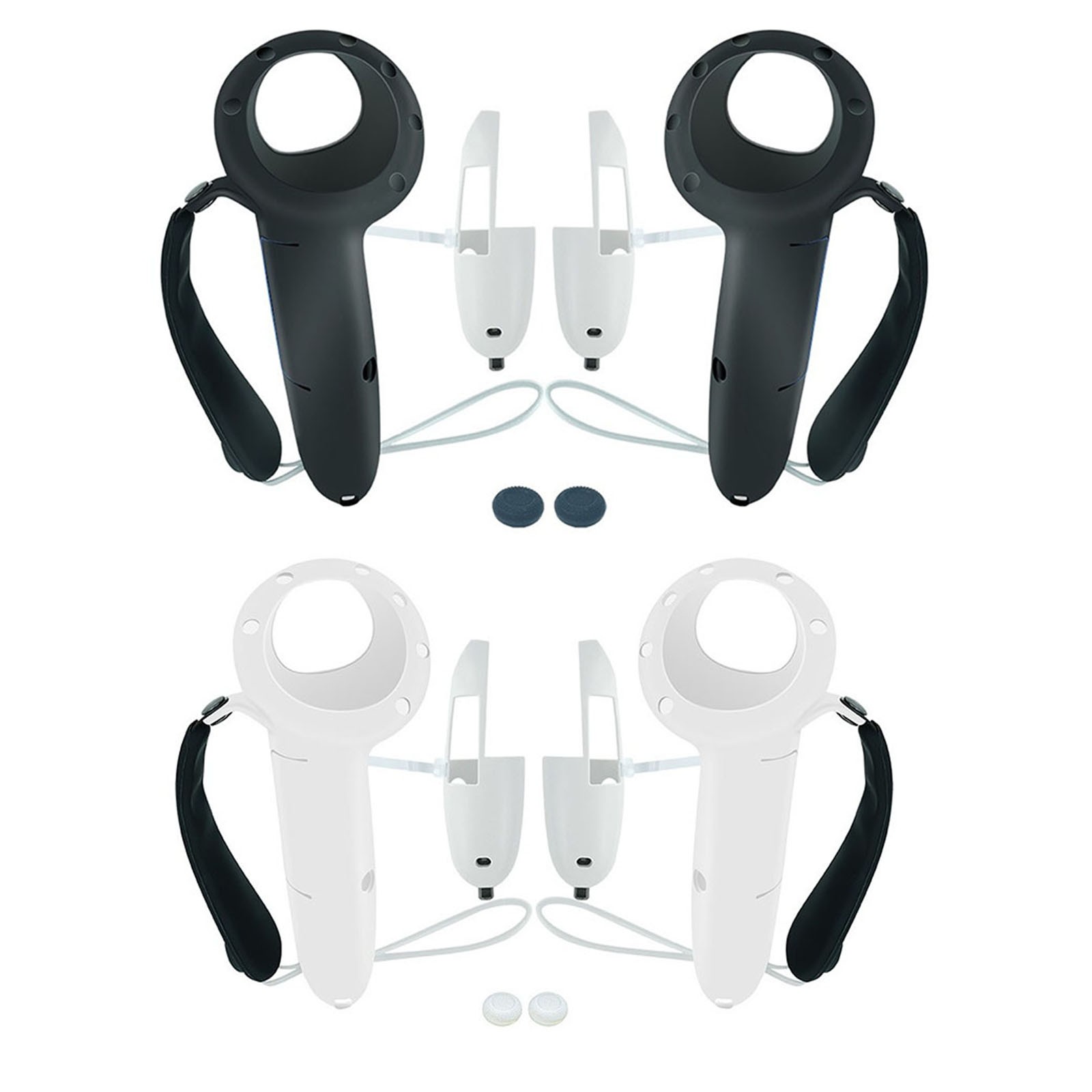 1Pair Extended Silicone Protective Sleeve Case Cover For Quest 3 Controller