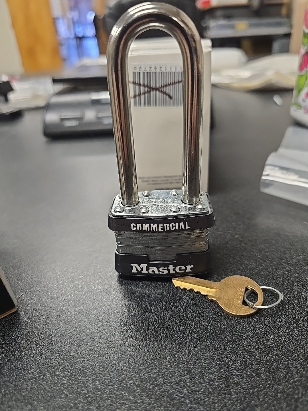 (QTY 5) Mixed Padlocks, Misc Lot - Master Lock, With Keys General + Commercial