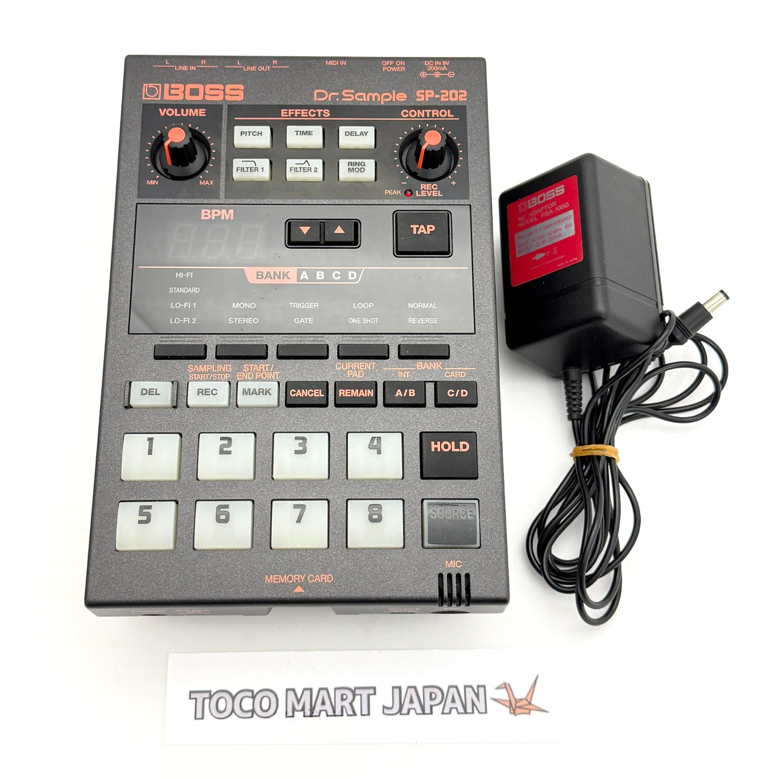 BOSS SP-202 Dr. Sample Used With Adapter Fast Ship From Japan #0200