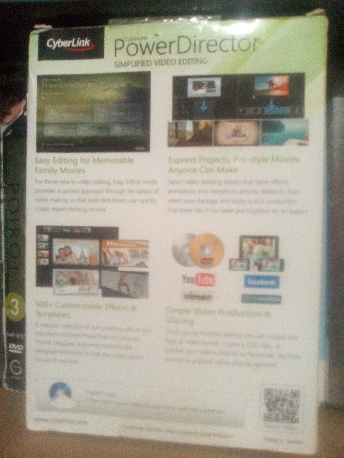 PC Cyberlink Power Director Simplified Video Editing New Open Box
