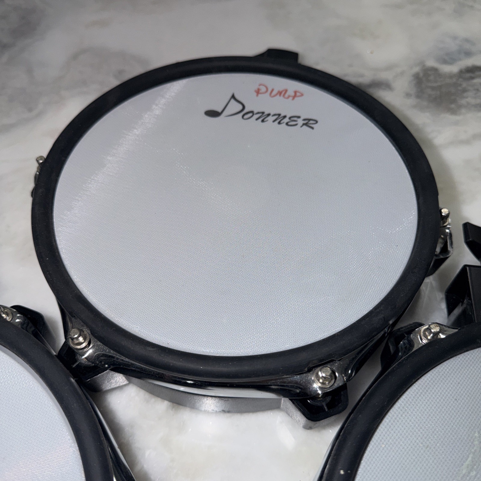 3- Donner DED-200 Tom Drum Pad Electronic Drum Set Accessory.