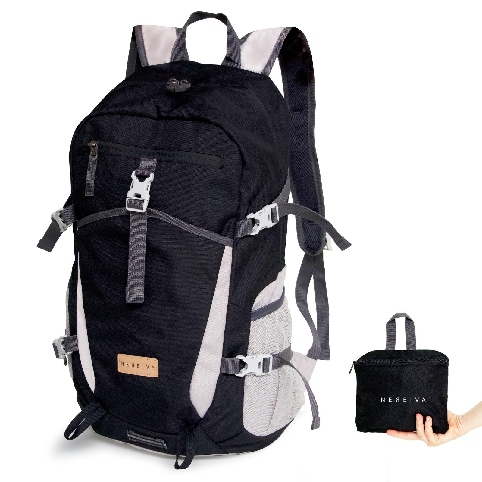 Your Black 35L Pack: So Light, It Carries Itself! Pockets for Secret Snacks.