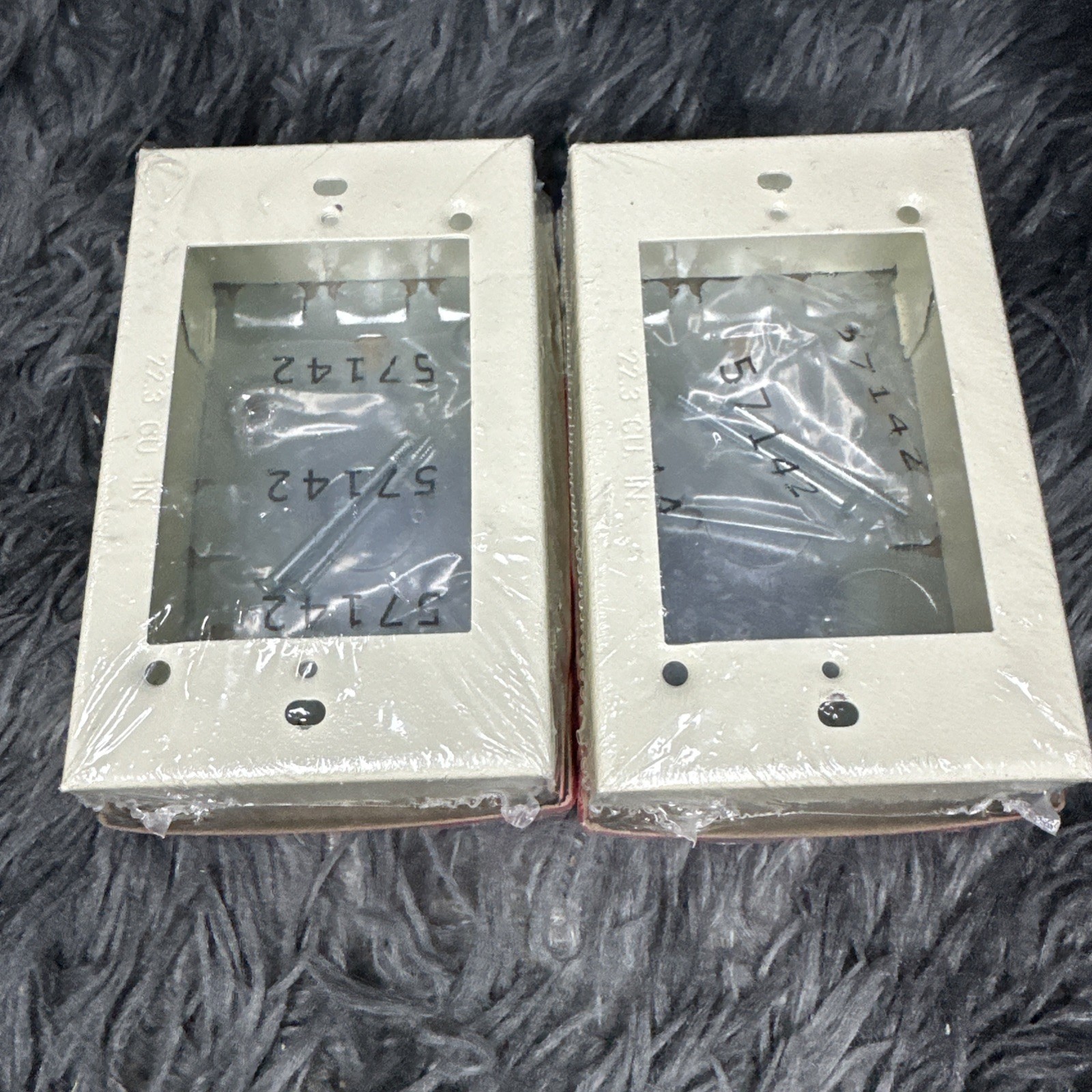 Legrand V5748 Deep Device Box, Ivory, Steel, Boxes Lot of 2 NEW