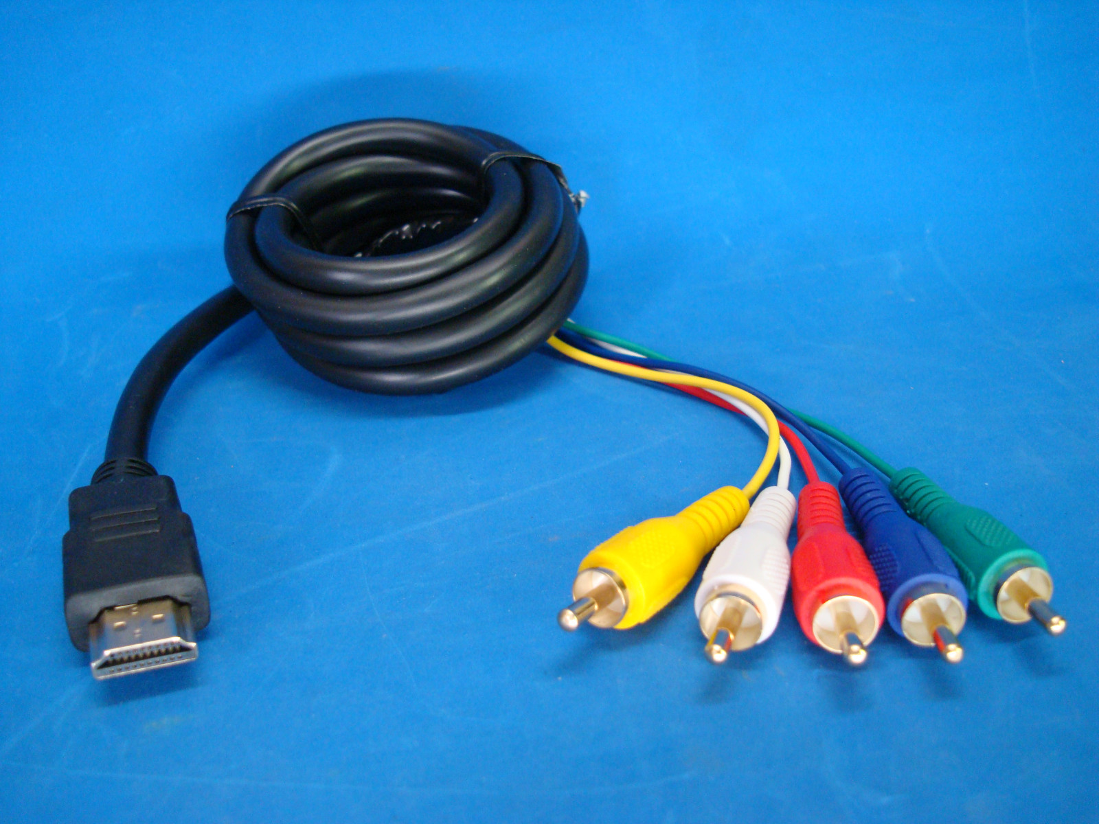 HDMI to RCA Cable, HDMI to 5 RCA Converter Adapter Cable, 1080P HDMI to AV HDTV
