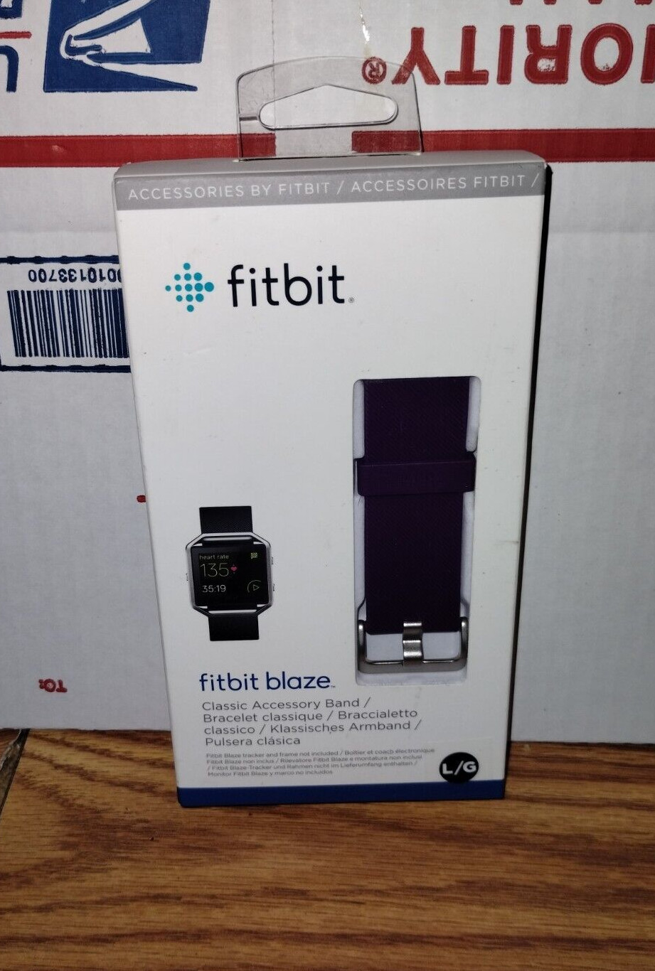 Fitbit Blaze Large Plum Classic Accessory Band NIB.