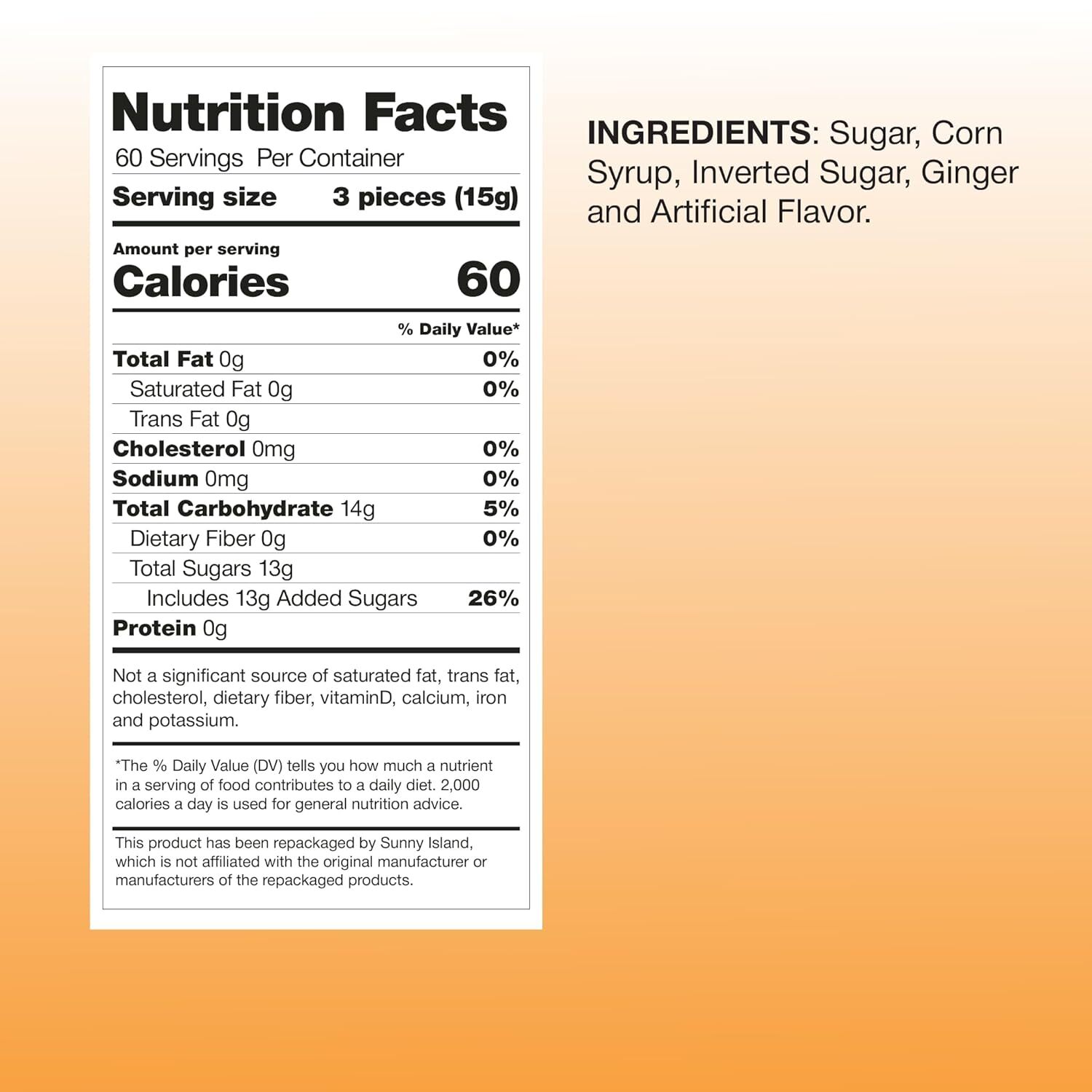 Ginger Mints Hard Candy, 2-Pound Bag (About 180 Pieces)
