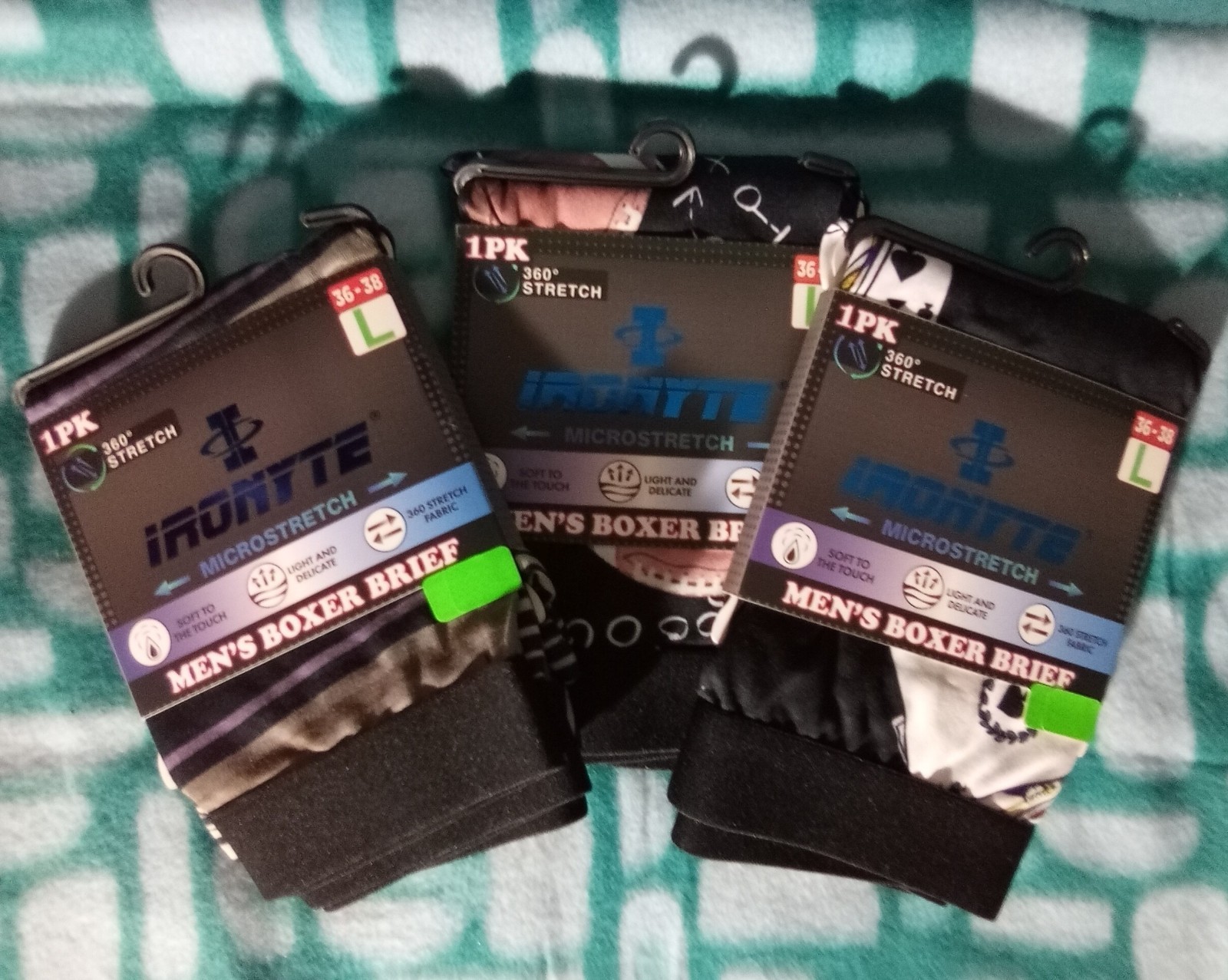 IRONYTE Men's Boxer Briefs/Set of 3/Size L ( Waist 36-38 ) New