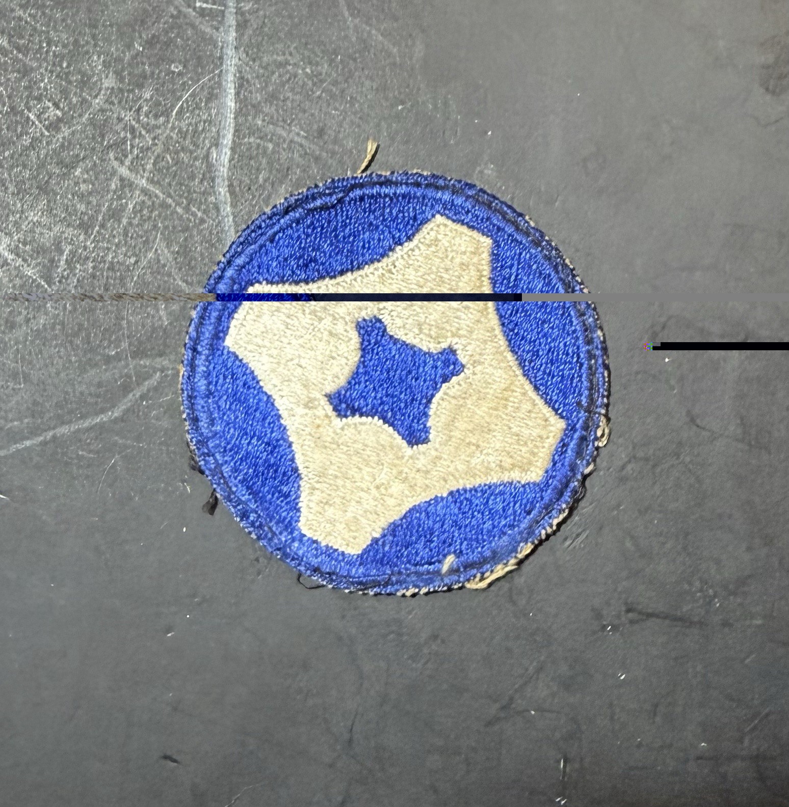 4th Service Command White Back Patch WWII Vintage Southern States