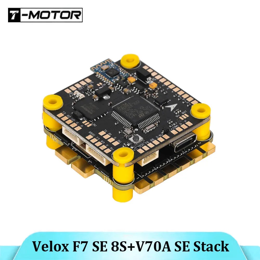 T-MOTOR Velox F7 SE Stack 8S Flight Controller 70A 4IN1 ESC for Long Range Drone