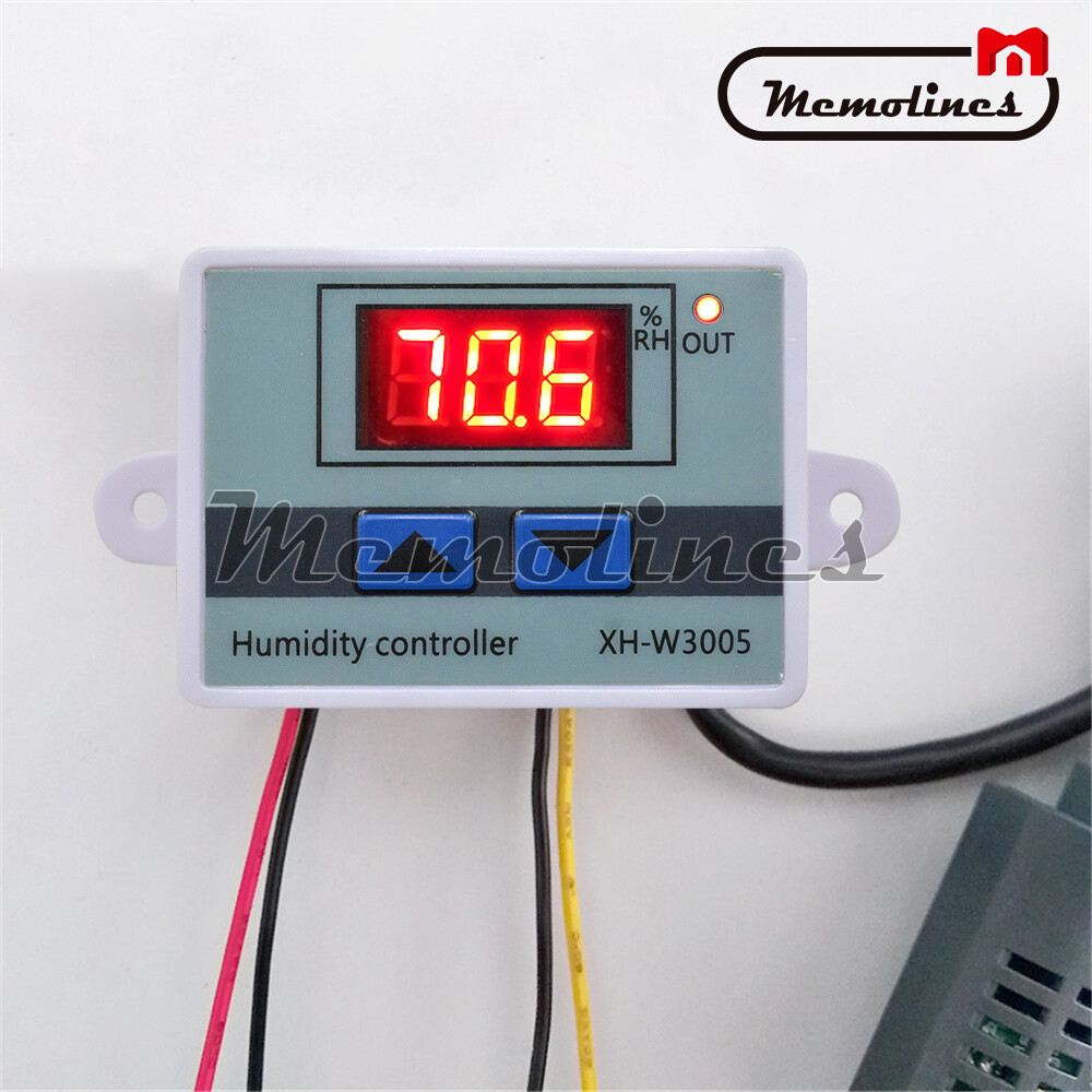 XH-W3005 AC110-220V 1500W LED Digit Humidity Controller Hygrometer Switch Sensor