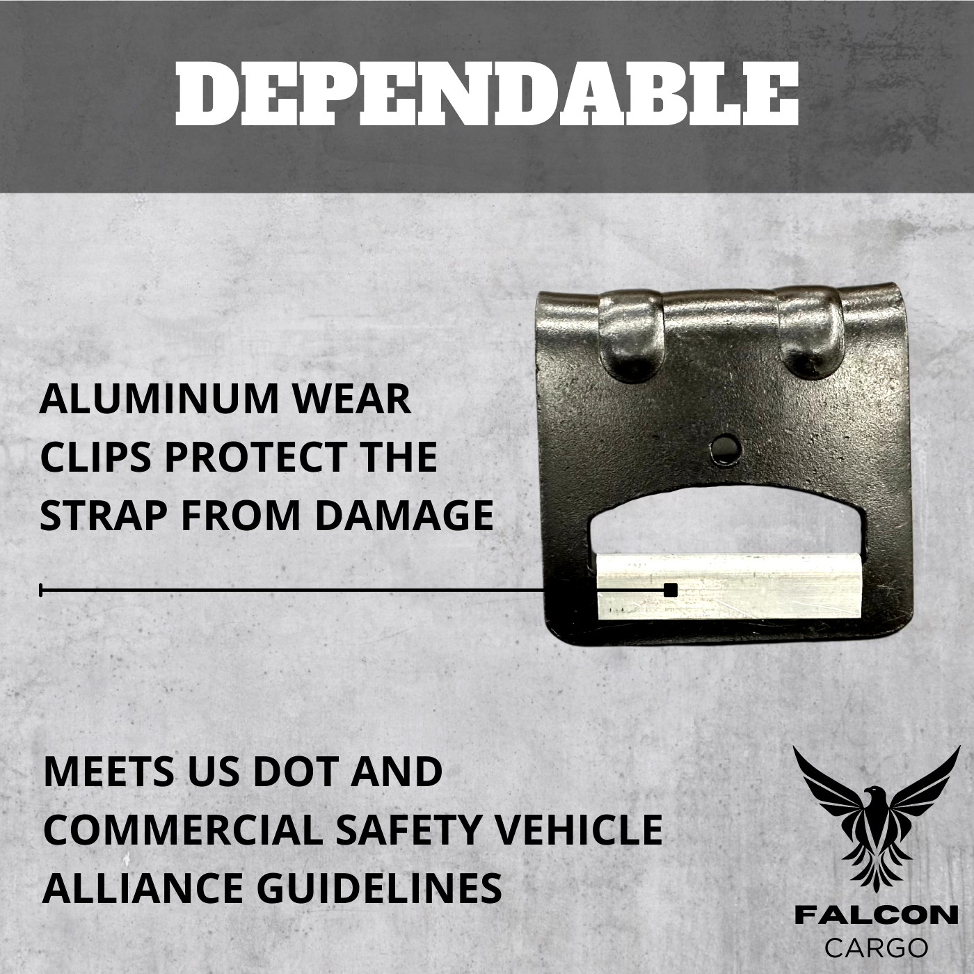 8Pack Falcon Cargo 2" x 27' Ratchet Straps - 3333LB WLL - Flat Hook, Tie-Down