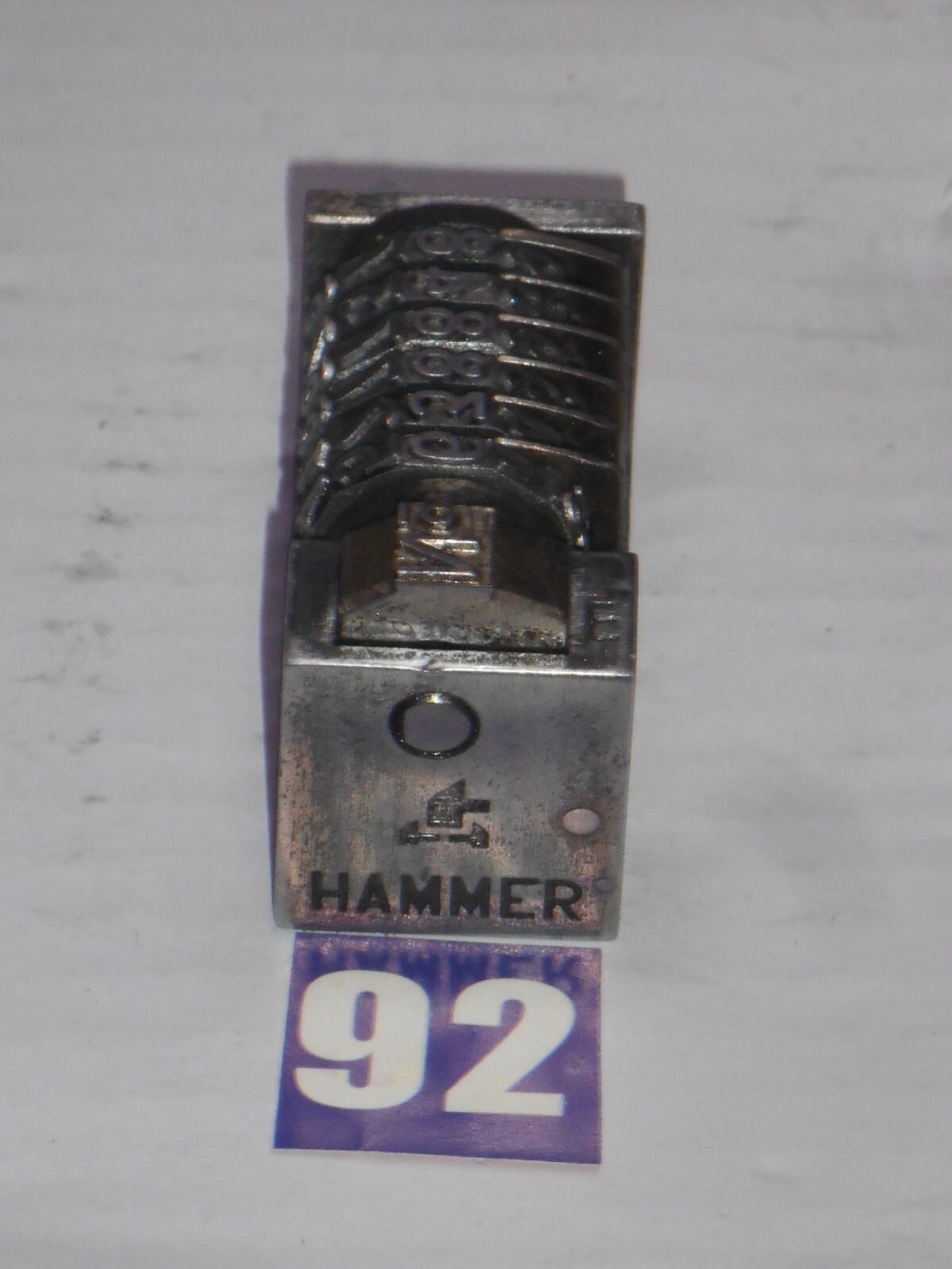 MARTO | Reverse letterpress numbering machine | 92