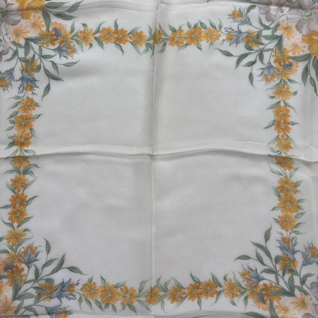 Yves Saint Laurent Silk Scarf Floral Print Fashion Accessory Excellent Quality