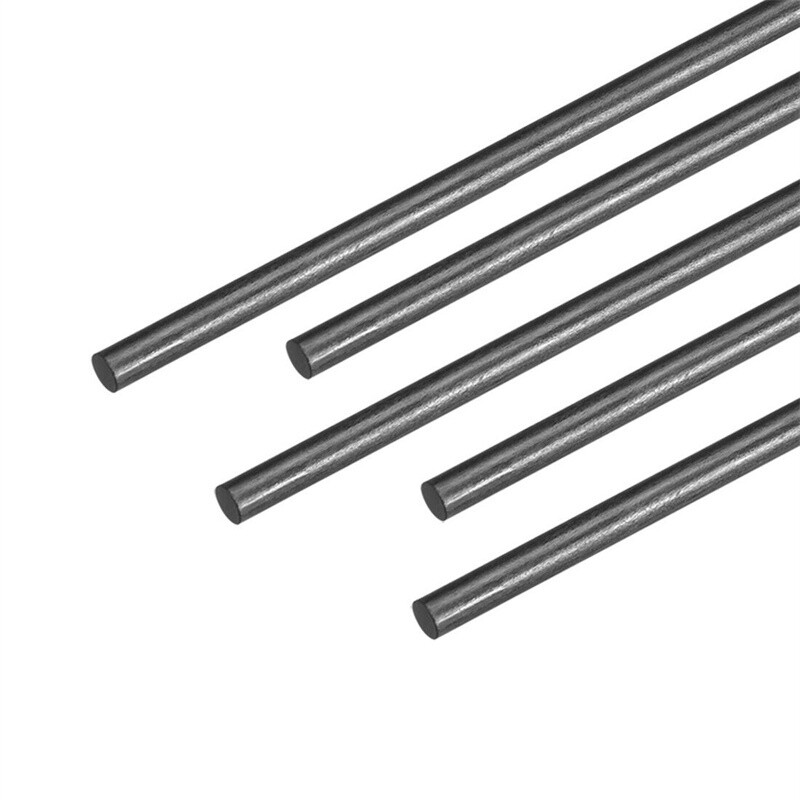 5pcs 4.5mm Diameter 500mm Length Carbon Fiber Rods Matte Surface for RC Airplane