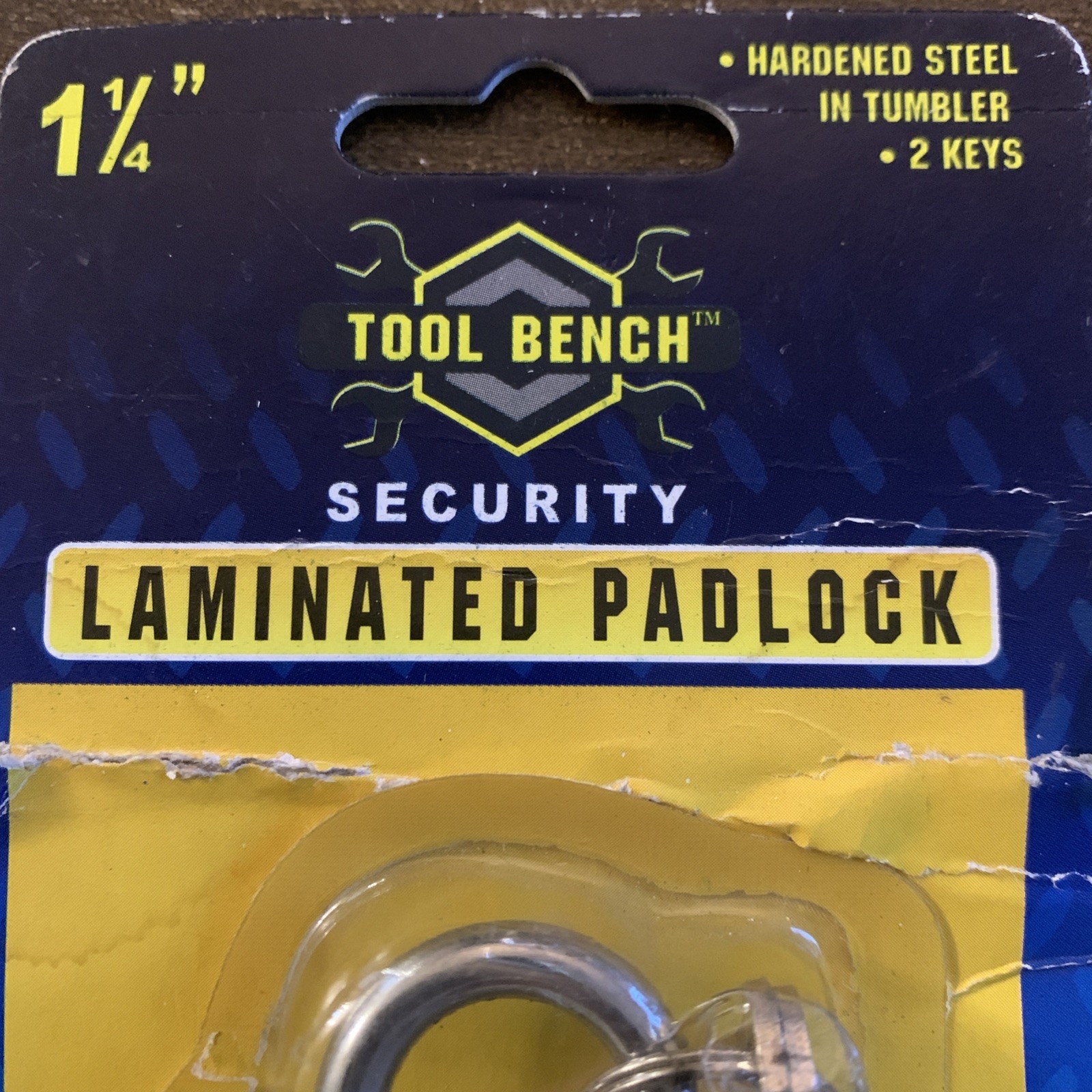 Padlock “Tool Bench” 1 1/4 Security Laminated Padlock 2 Keys