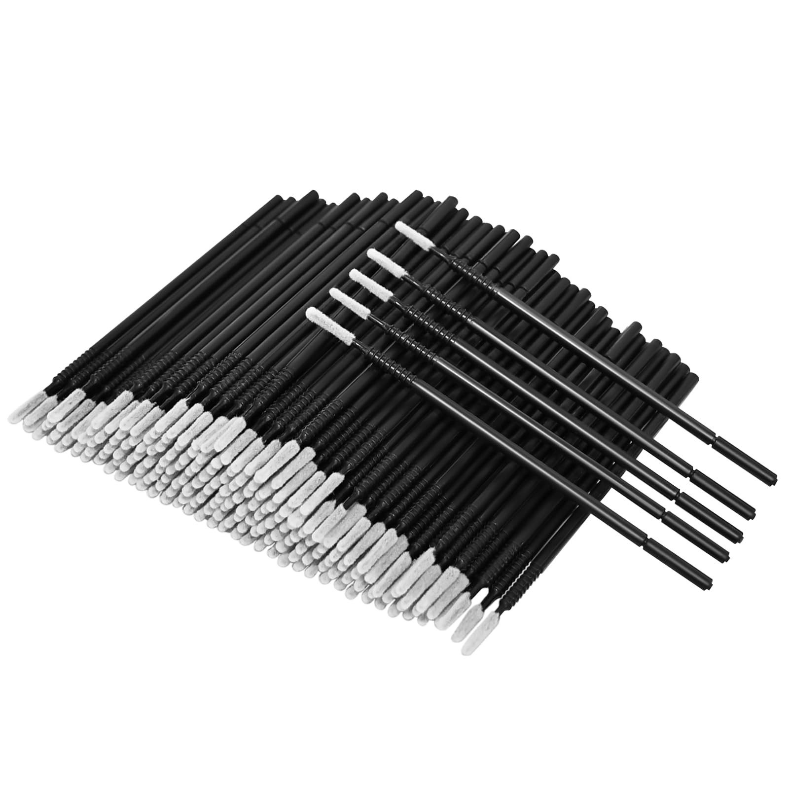 200 Disposable Micro Brushes & Mascara Wands - Microswabs for Eyelash Black