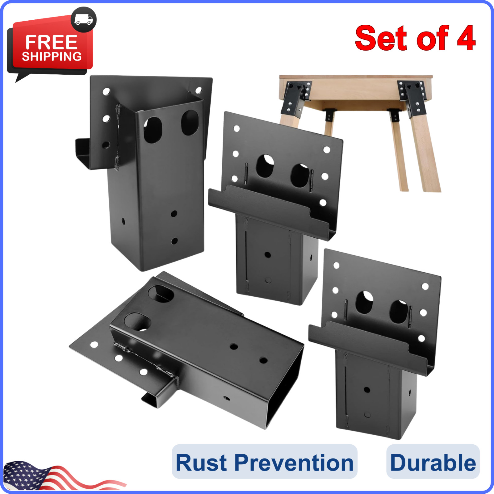 Elevator Bracket, Deer Stand Brackets 4x4 Deer Blind Bracket with Powder Coating