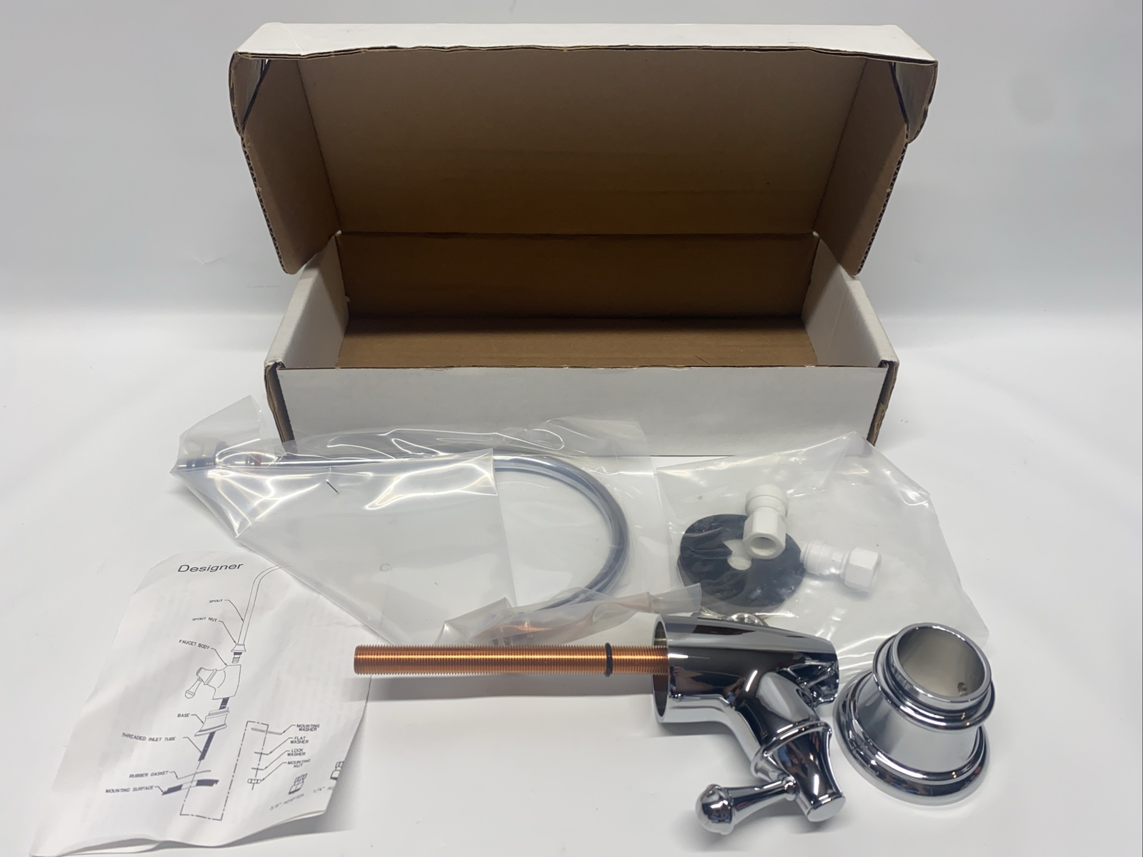 Amway Espring Designer Faucet Polished Chrome 109431 New Open Box