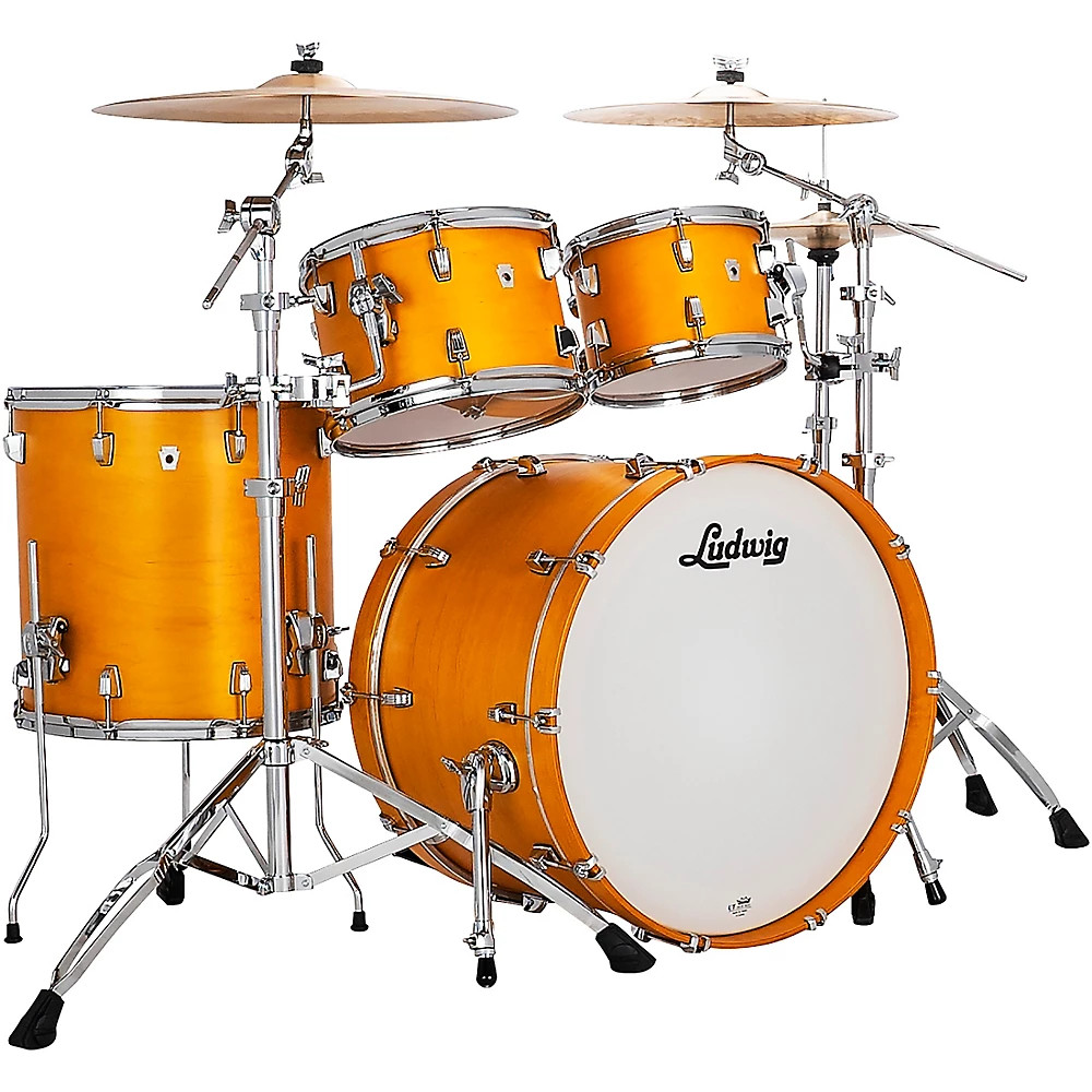Ludwig NeuSonic 4-Piece Mod 2 Shell Pack With 22" Bass Satin Golden Slumbers