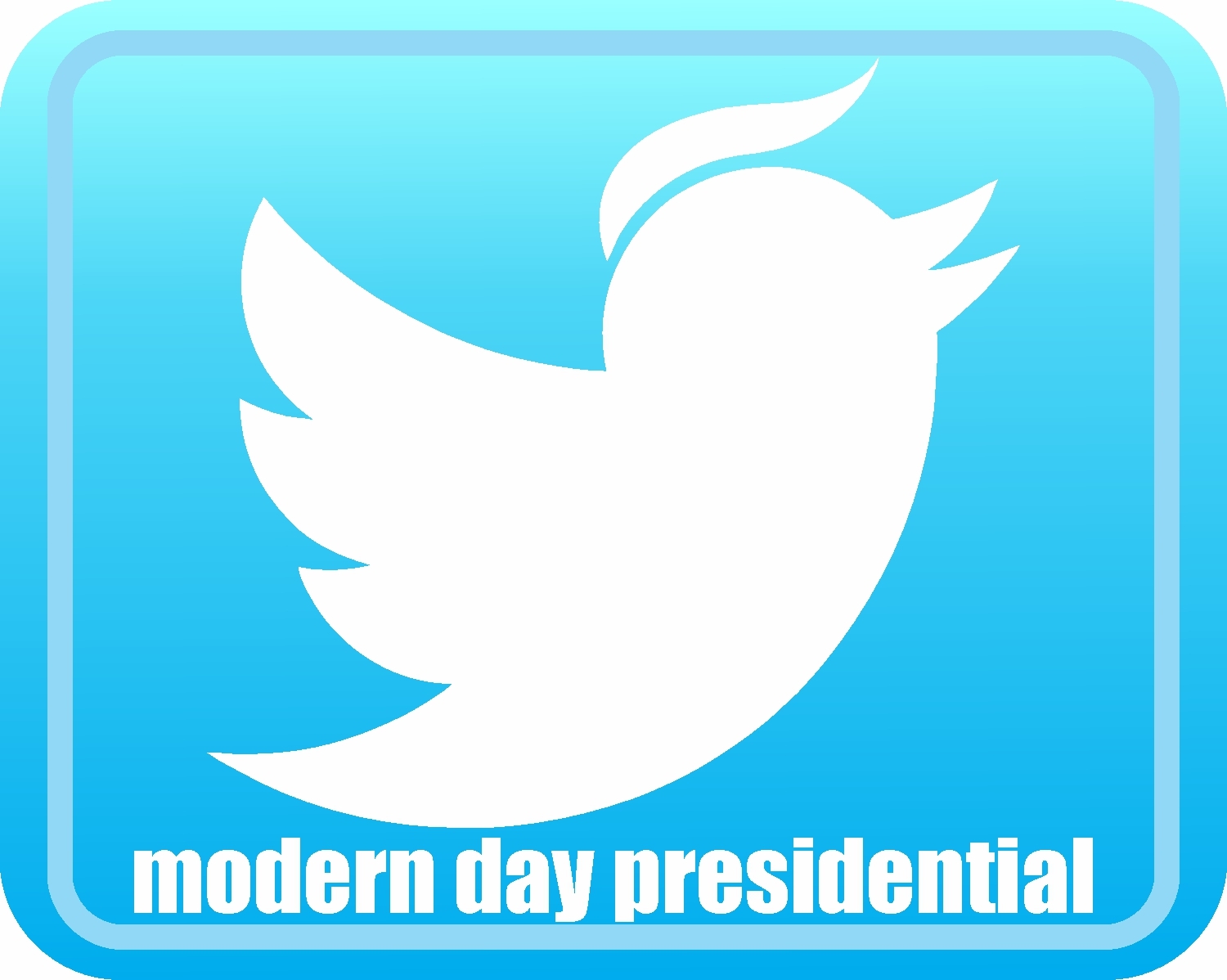 TRUMP TWITTER MODERN DAY PRESIDENT DECAL SOCIAL MEDIA MAGA WINDOW BUMPER STICKER