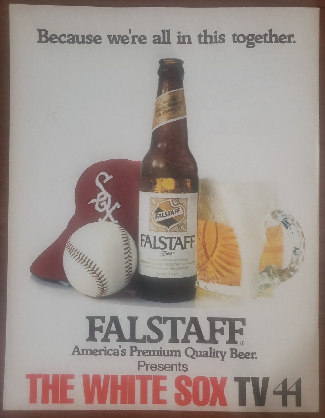 1974 Chicago White Sox vs. Cleveland Indians Program Melton Carty Dent