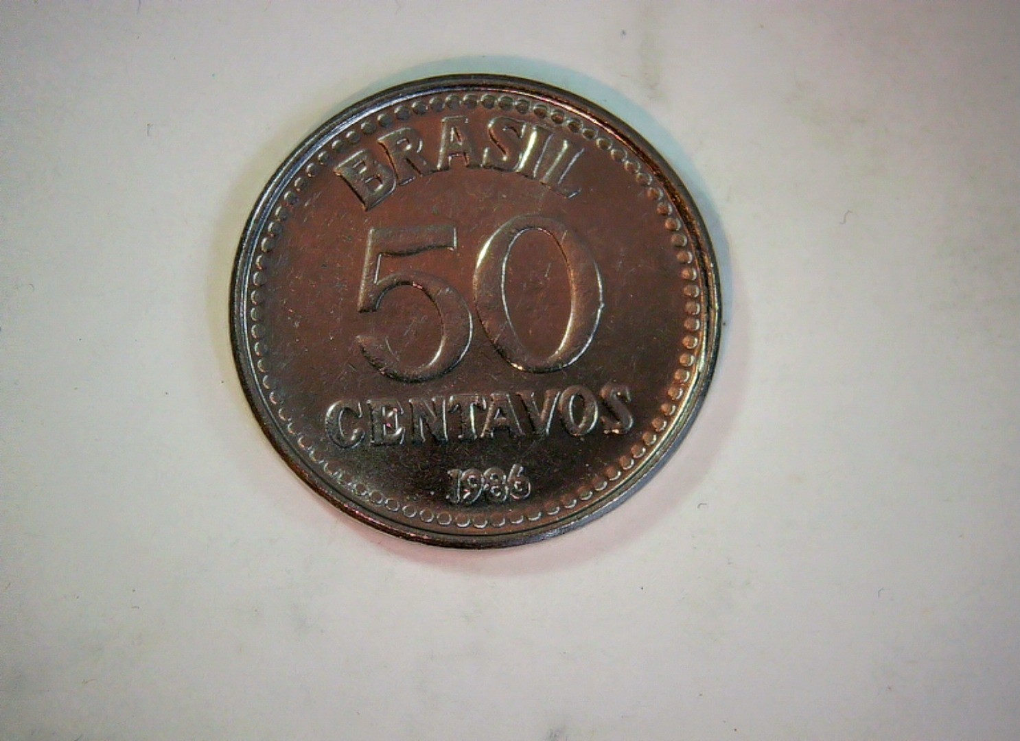 Brazil 1986 50 Centavos Brazilian Republic (Cruzeiro) 50 Centavos Coin