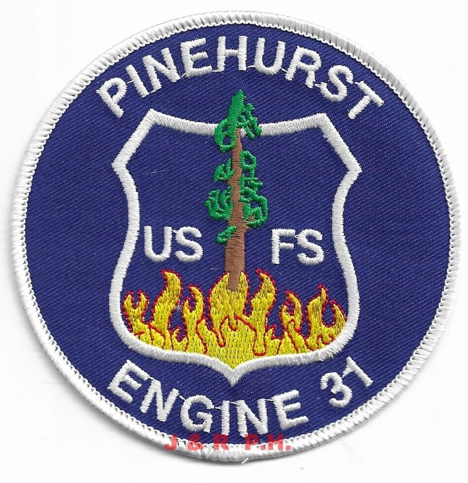 Wildland U.S.F.S. - Pinehurst  Engine-31, Sequoia N.F., CA (4" round) fire patch