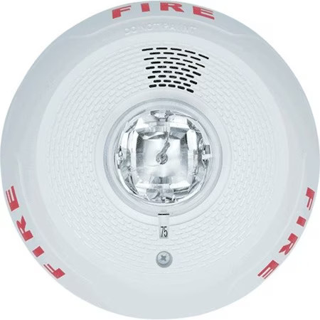 System Sensor Pc4wl Horn Strobe, Marked Fire, Wall Or Ceiling