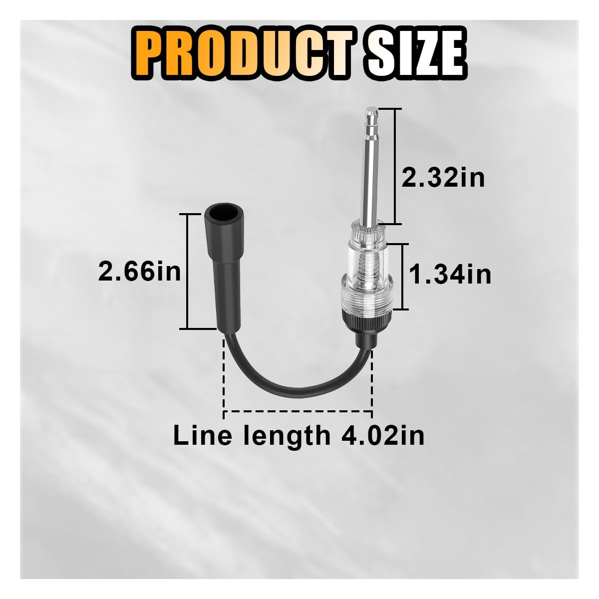 Inline Spark Plug Tester, Straight Boot Ignition Coil Tester 2 PCS, Brown