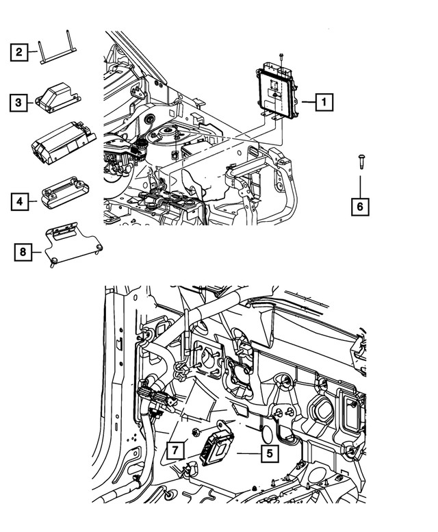 Genuine Mopar Transmission Control Module 5150902AF