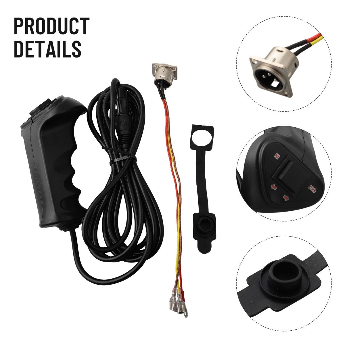 For Car Off-road Vehicle Wired Winch Controller Manual Control Handle