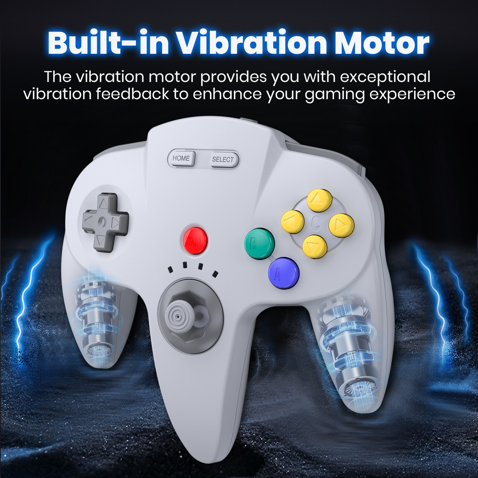 Wireless N64 Controller with Rumble Pak for Nintendo 64 N64 Video Game Console