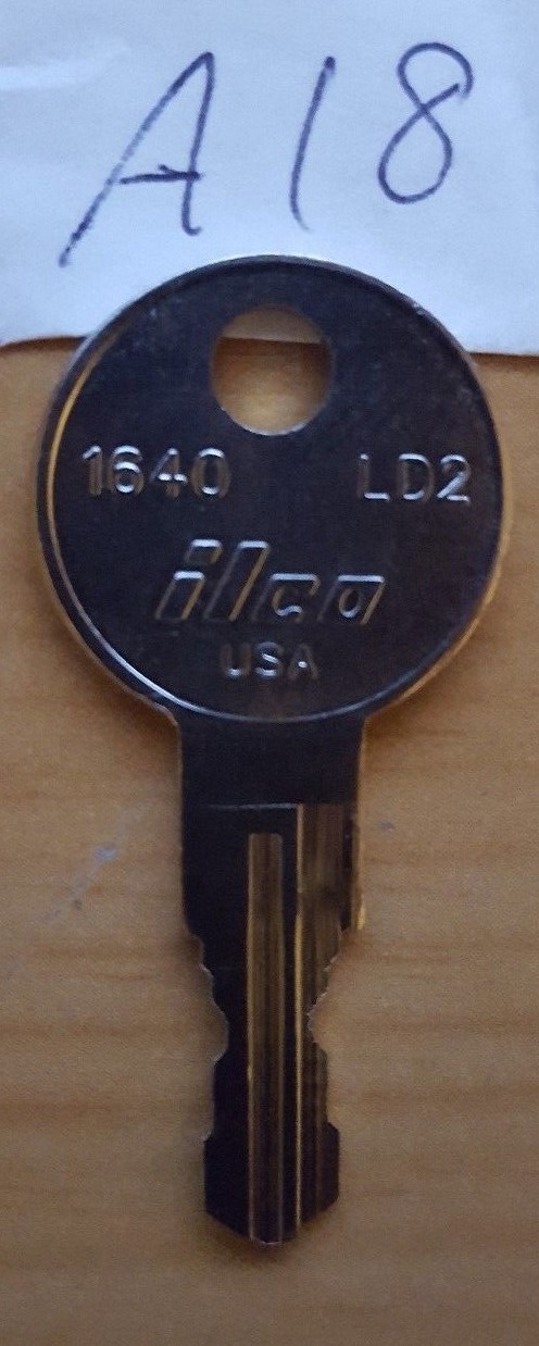 A18 key 1 NEW KEY FOR HUSKY TOOL BOX Home Depot KEYS CODE A18 toolbox