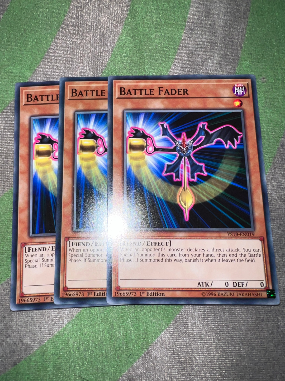 Yu-Gi-Oh  3x Common Battle Fader YS18-EN019 English Near Mint