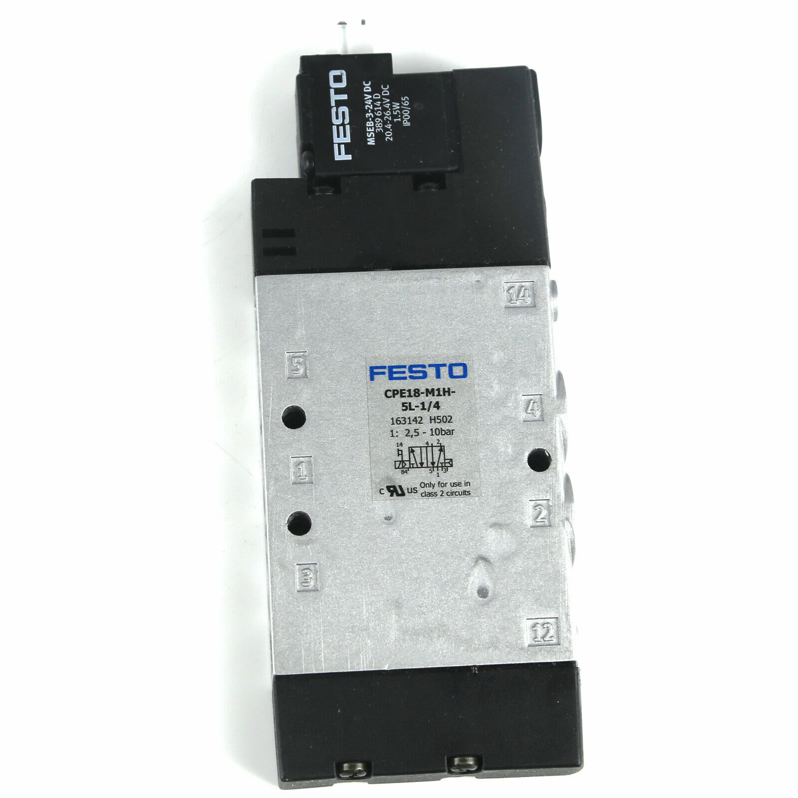 NEW FESTO CPE18-M1H-5L-1/4 163142 SOLENOID VALVE PNEUMATICS