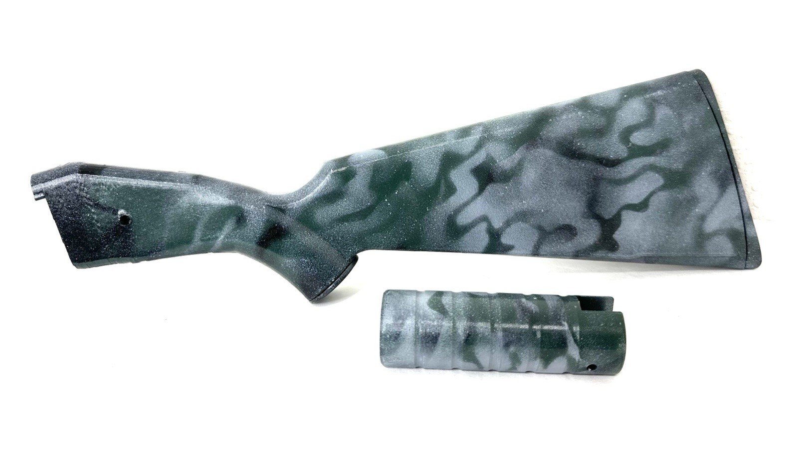 New Daisy Model 25 Rear Stock & Forearm Set – Camo Black/Gray/Green - Gen 1