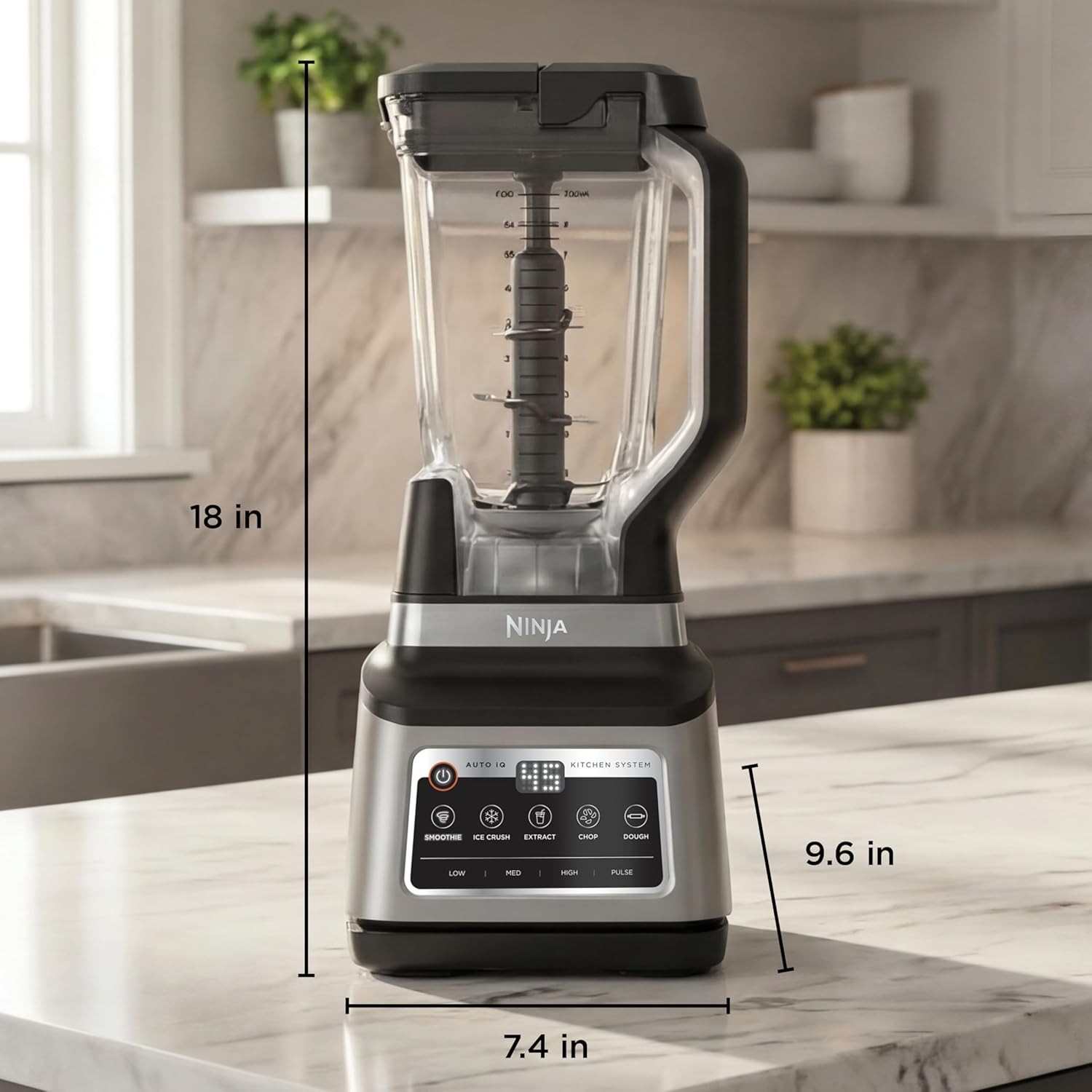 BN801 Professional Plus Kitchen System, 1400 WP, 5 Functions for Smoothies, Chop