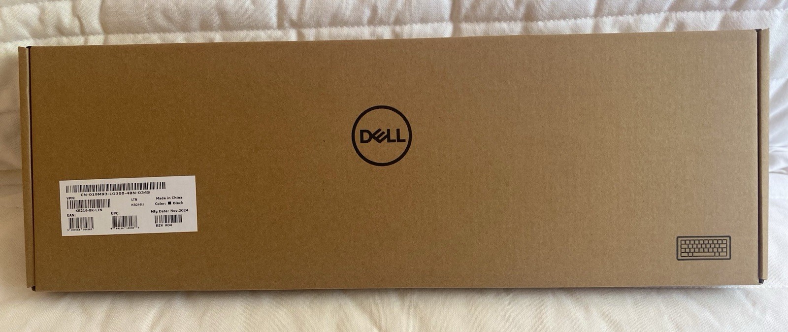 Keyboard Dell USB KB16  BLK Spanish LTN