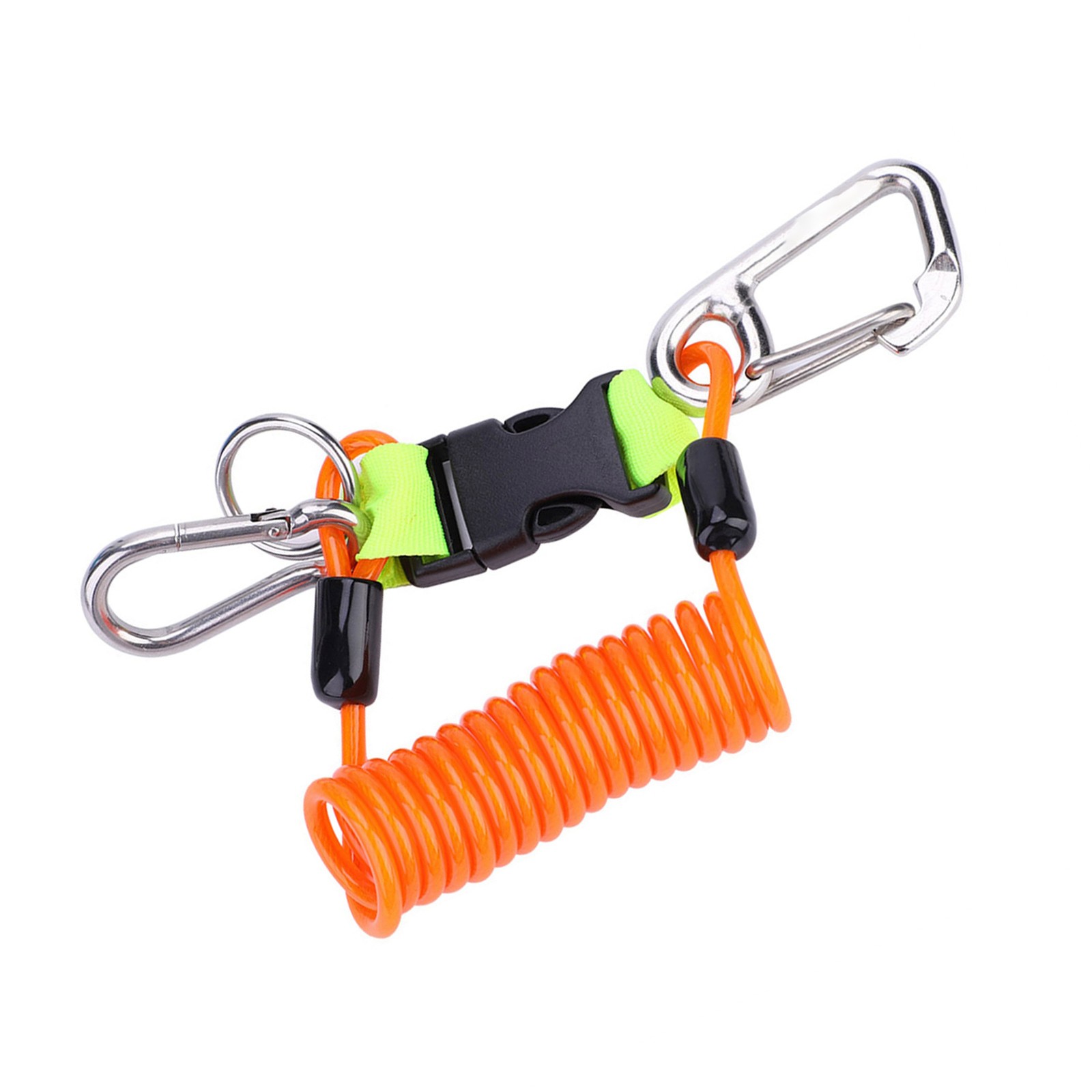 Keep Diving Anti Lost Spring Coil Lanyard Safety Emergency Tool With Quick