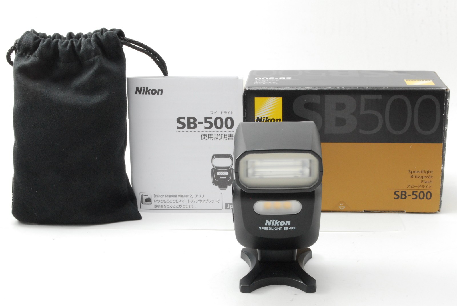 [Almost Unused w/Box] Nikon Speedlight SB-500 SB 500 Shoe Mount Flash From JAPAN