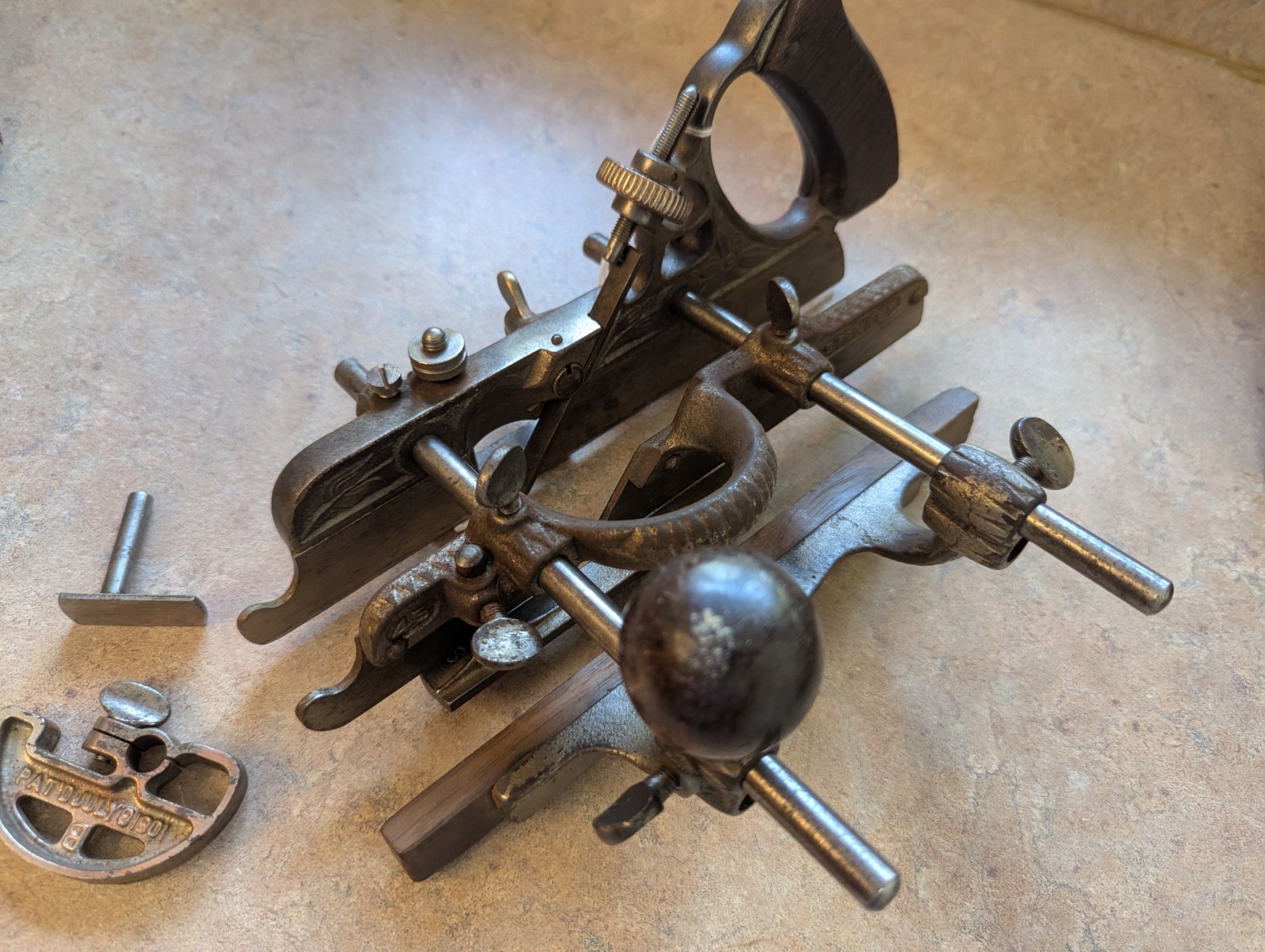Antique Stanley No. 45 Combination Plane - Type 8 Floral Casting - Complete IOB