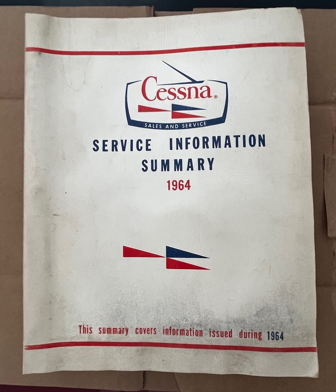 1964 Cessna Service Information Summary Manual All Models, Original   Read