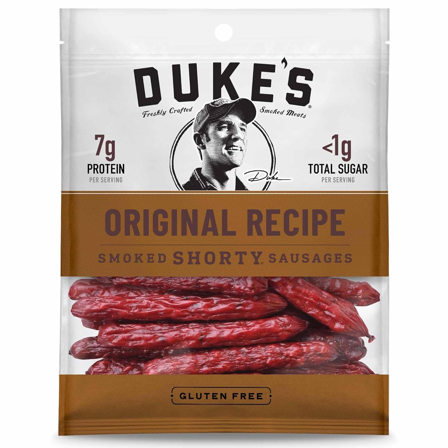 Duke's Original Smoked Pork Shorty Sausages 4 oz Pack Snack Sausage