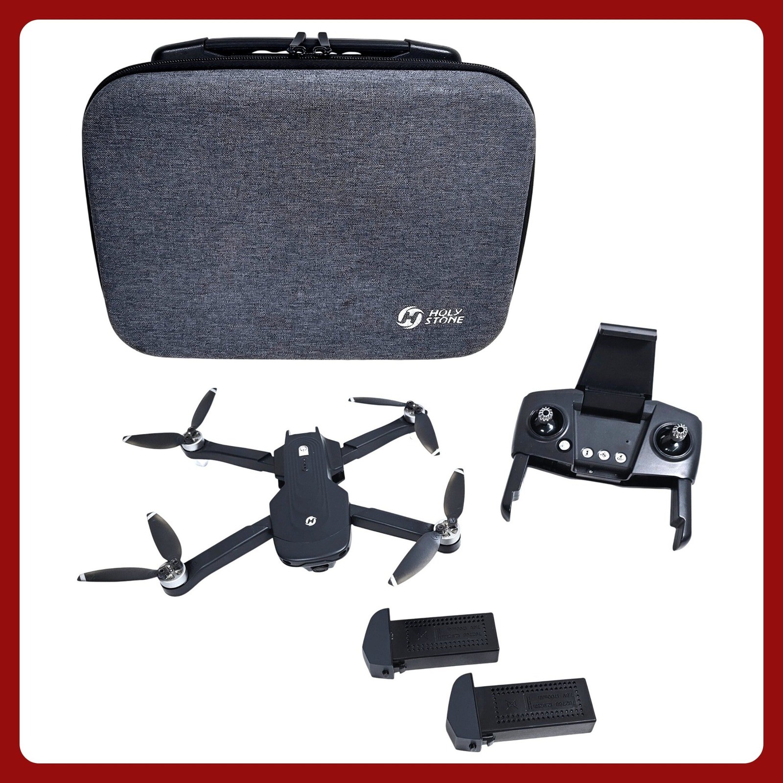 Holy Stone HS175D GPS Drone 4K UHD Camera Brushless Motor Foldable Case EUC