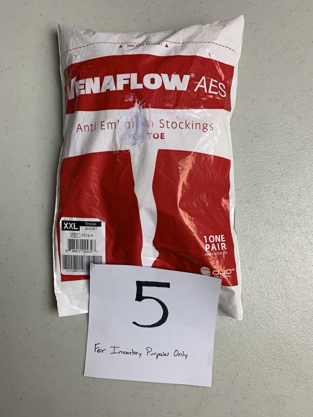 VENAFLOW AES COMPRESSION STOCKINGS 1 Pair New Size XXL 2XL Open toe White